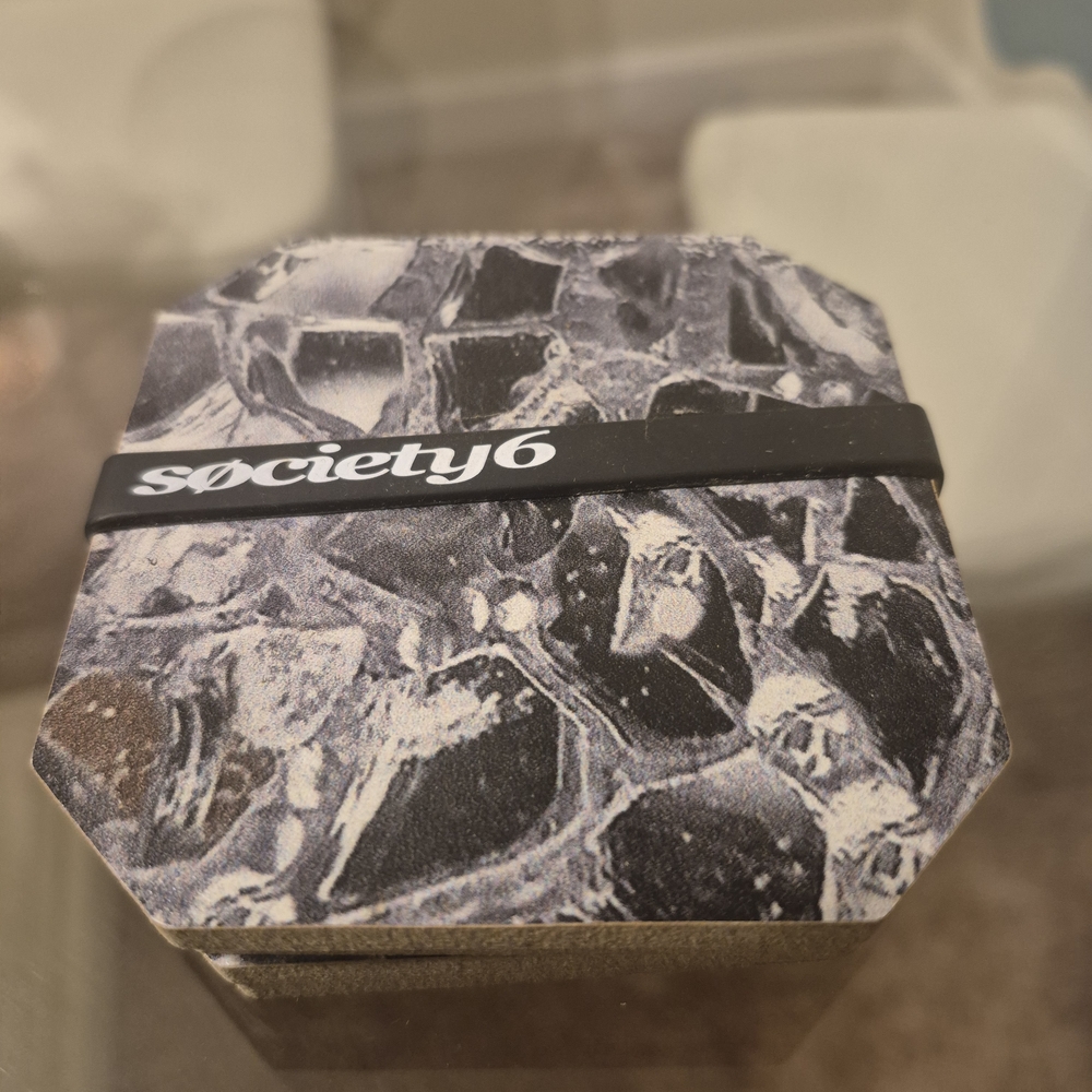 Society6 Glass Ice Drink Coasters